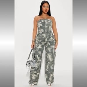 Fashion Nova Denim Jumpsuit